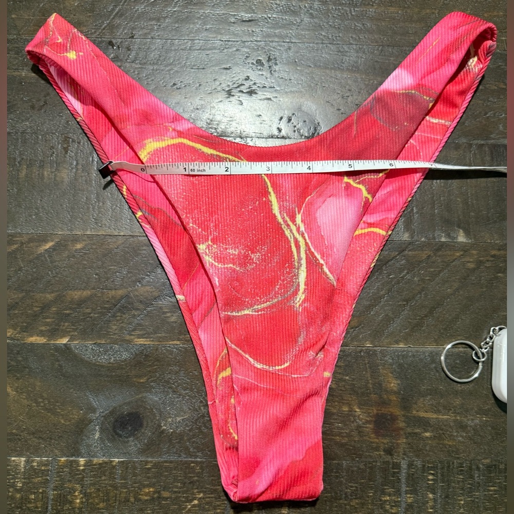 NWOT Pink Floral Bikini Sz Small - Picture 9 of 15